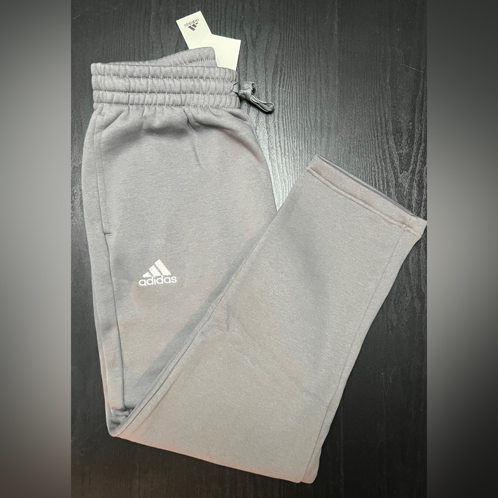 Medium🔥Adidas Fleece Men Pants Cotton Blend Soft & Warm Gray Color